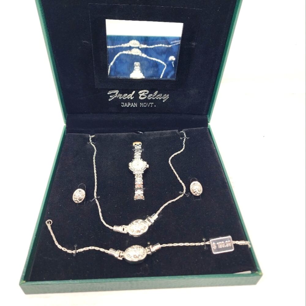 Fred Belay 5 Piece Watch & Jewelry Set for Women Perfect for Birthdays Gifts NWT